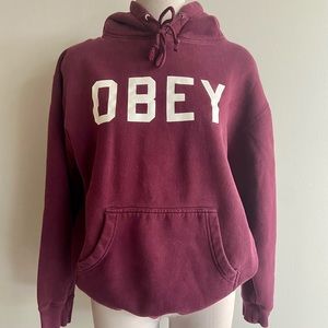 Burgendy OBEY Sweatshirt
